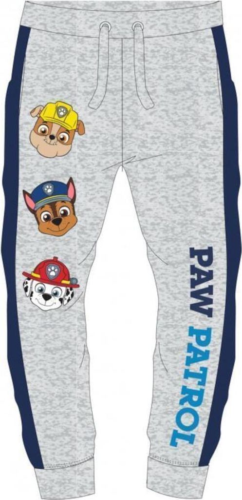 PAW Patrol Hose mit Schriftzug und Chase, Rubble und Marshall, grau 122
