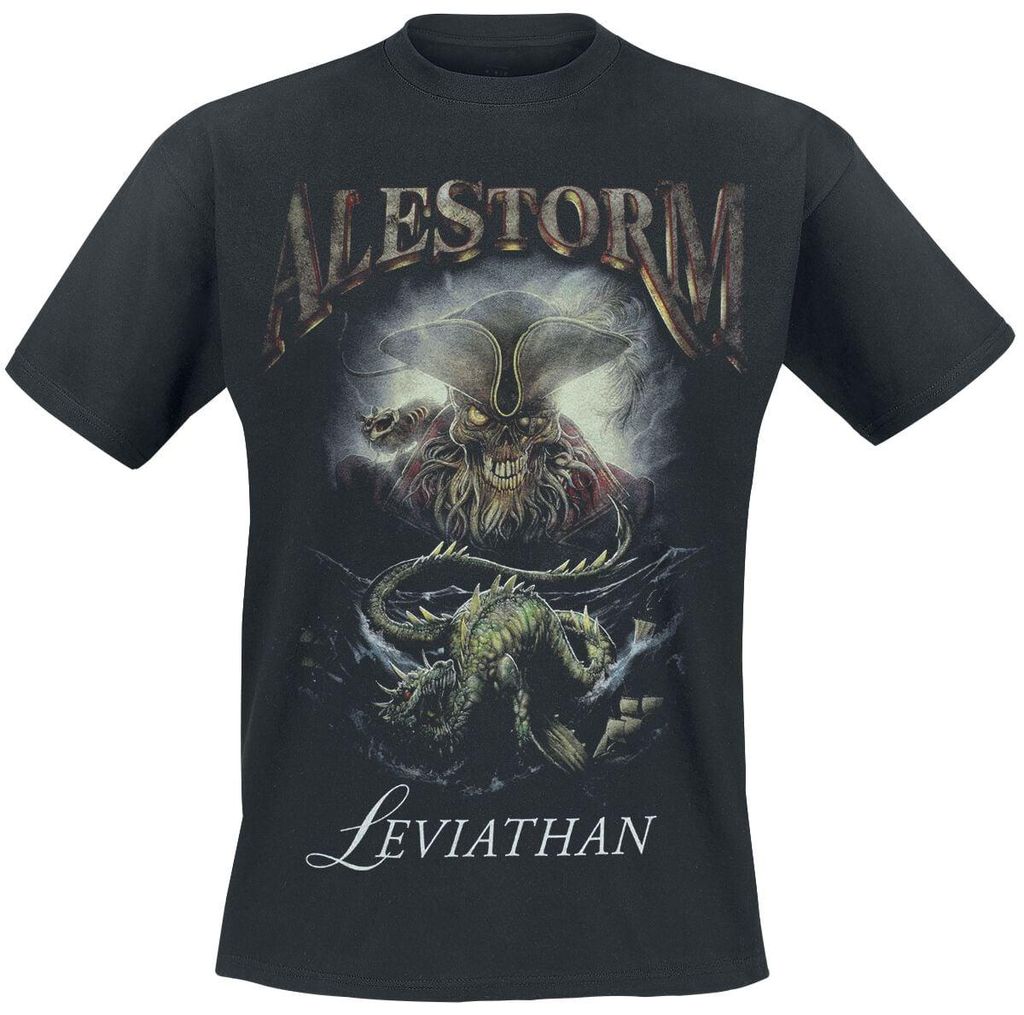 Alestorm T-Shirt Herren Leviathan schwarz Band-Merch, Bands 100% Baumwolle M