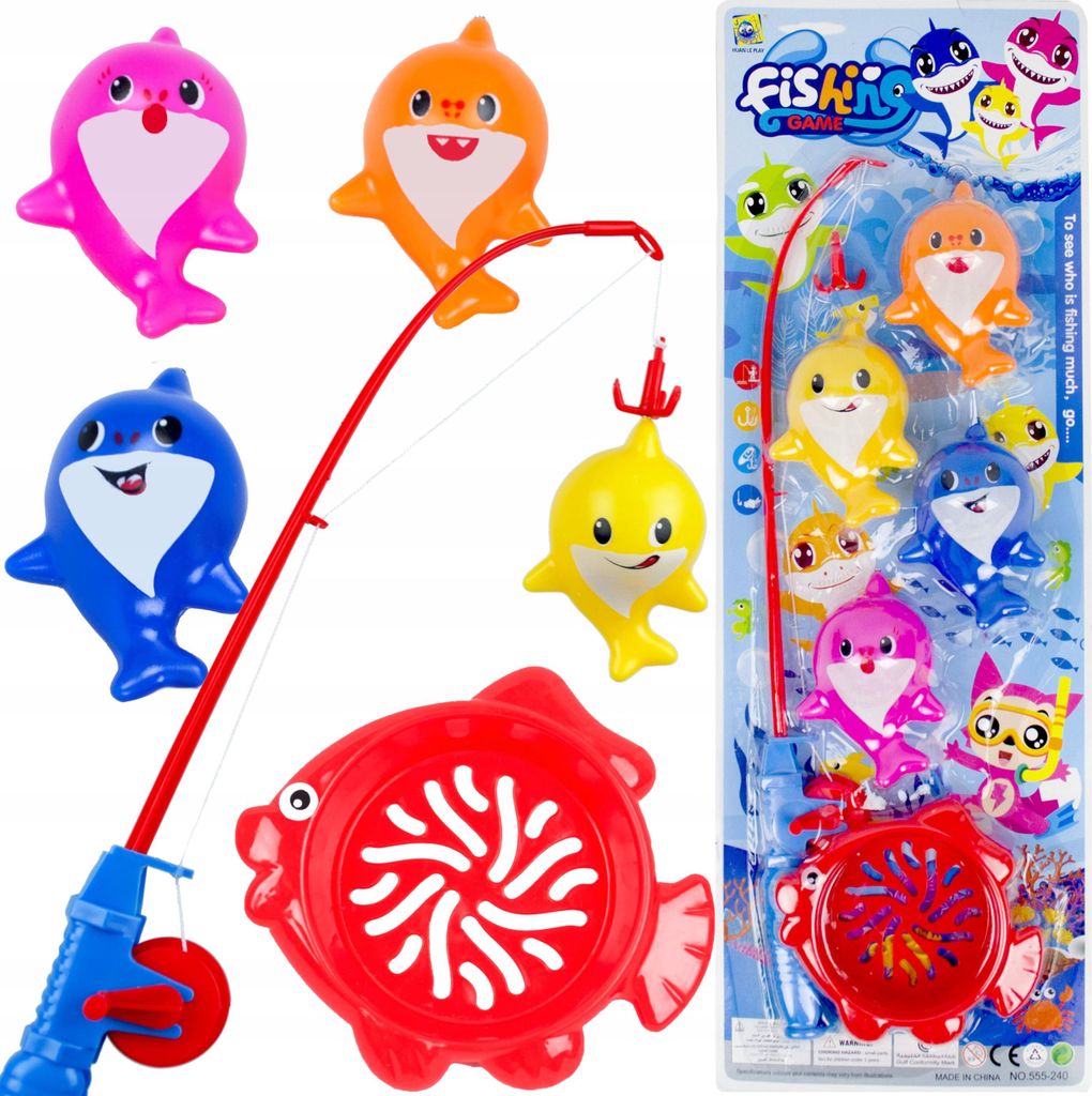 Geschicklichkeitsspiel Haifischangeln auf einem Magneten