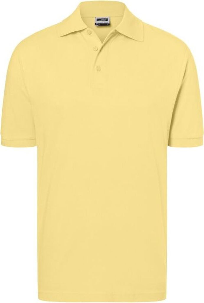 Hochwertiges Polohemd mit Armbündchen light-yellow, Gr. XL