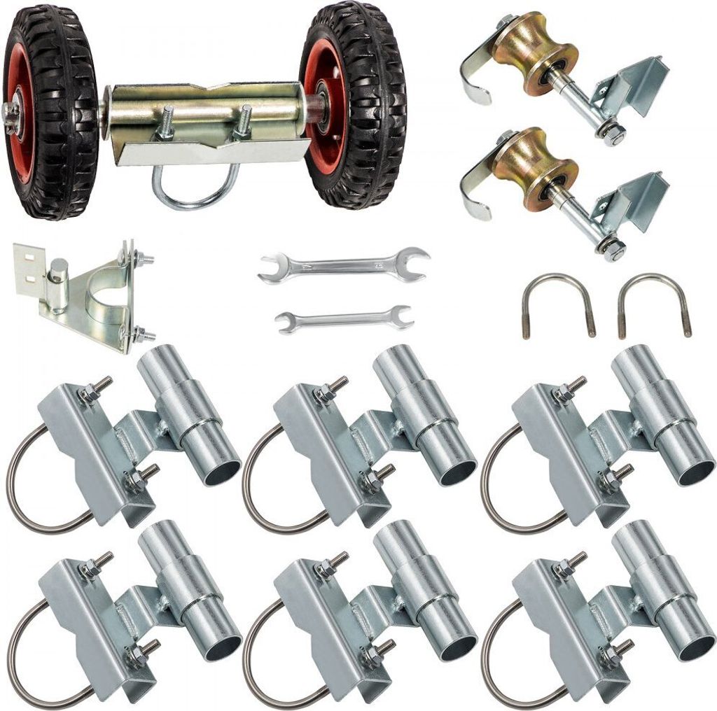 Schiebetürbeschlag 201 - Edelstahl verzinkter Stahl - Schiebetürsystem 18x31,5x30cm - Schiebetürset 14kg - Laufschienen Set Bauernhof Weiden Gef...