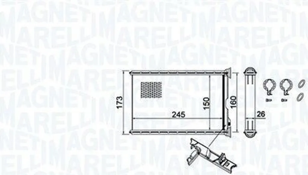 Radiateur de chauffage habitacle pour BMW X1 X3 X4 Série 1 et 3 Fiable