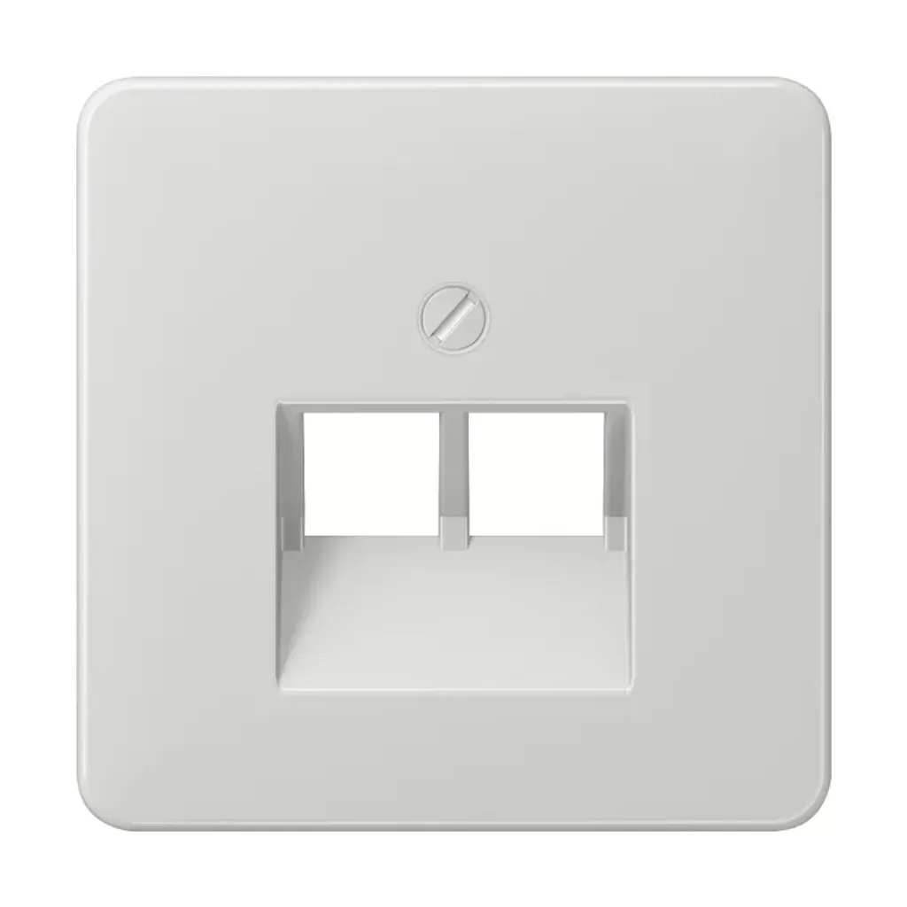 Enjoliveur de Prise UAE IAE Gris Clair - Plaque pour Prise ISDN RJ45