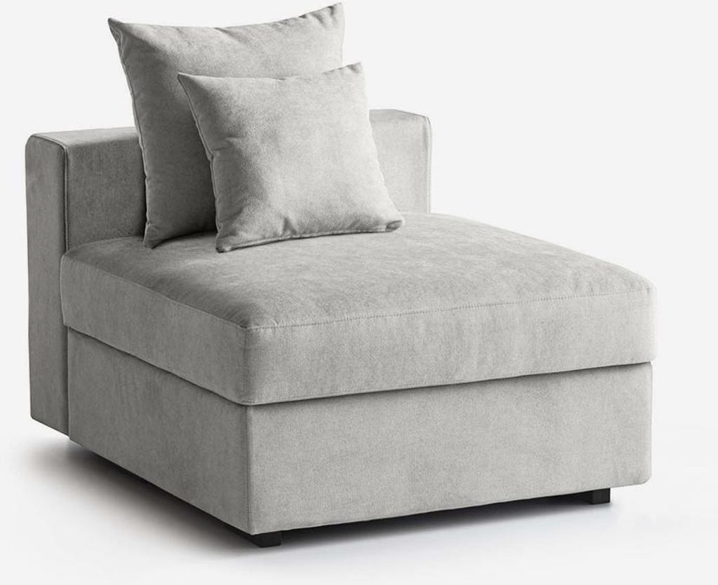Modularer, wasserabweisender Sessel mit 2 abnehmbaren Kissen Cortina P - Silver