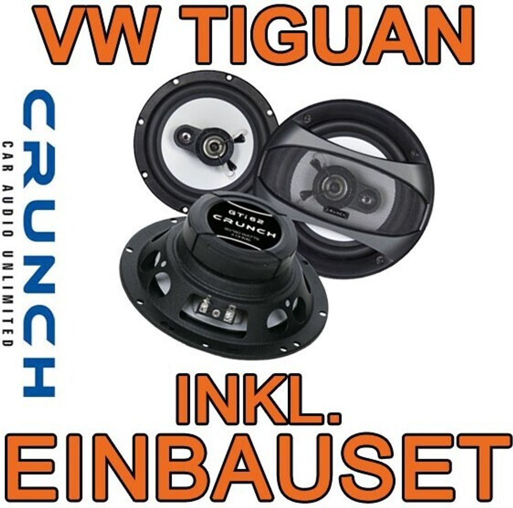 Lautsprecher vorne - Crunch GTi62 - 16,5cm Triaxlautsprecher für VW Tiguan - justSOUND