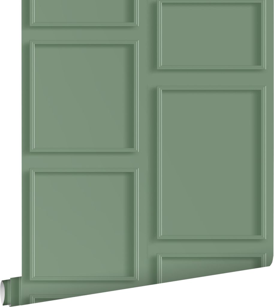 ESTAhome Tapete Holzwandverkleidung Graugrün 50 x 900 cm