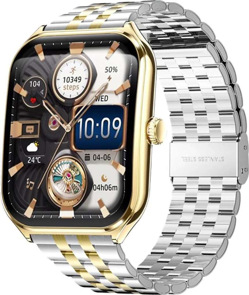 INF Smartwatch Titanio Oro - L'Orologio per la Salute dei tuoi Cari