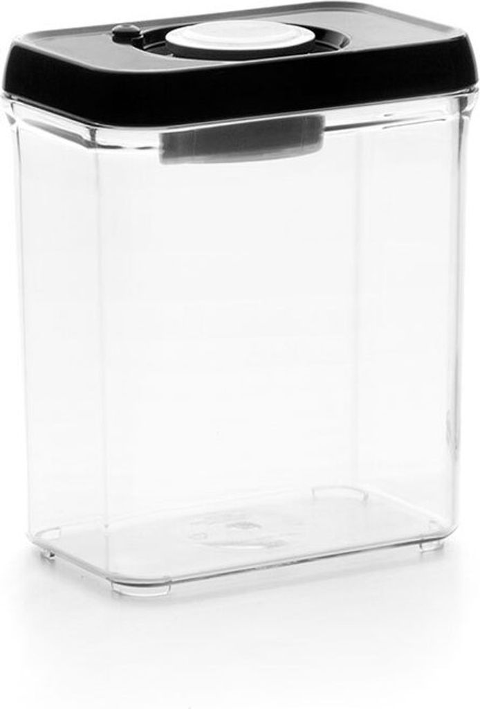 Frischhaltedose Ibili-Lunch Away, Edelstahl/Kunststoff, 10,5x15,6x17,8 cm, 2 l, schwarz/silber