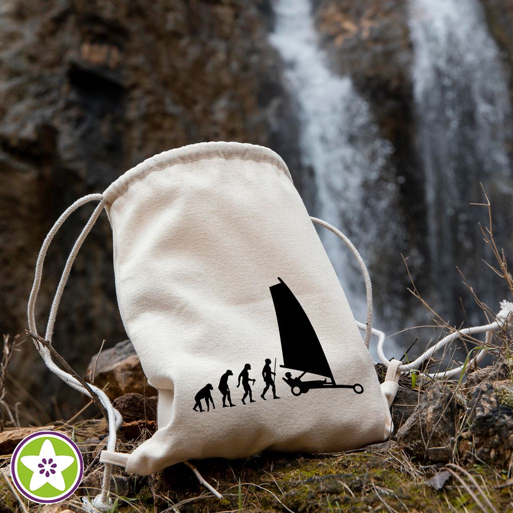 Kiwistar Maglietta Donna "Evolution Du Camping-Car": Stampa Creativa, Cotone Ecologico, Taglia L Marina