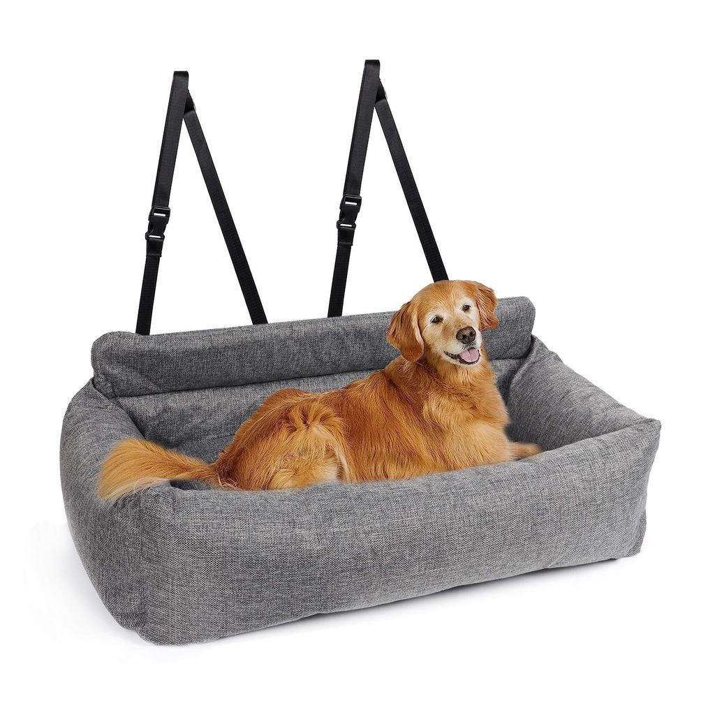 Hunde-Autositz 2-in-1 Autositz und Bett für Hunde, Hundesitz, geeignet für alle Arten von Autos, multifunktionales Hundebett