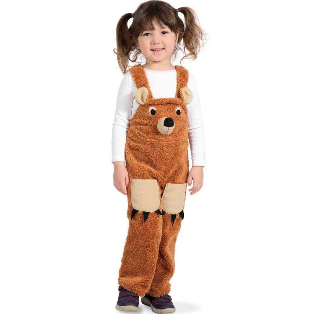 Tierkostüm Bär für Kinder Latzhose Waldtier Karneval Produktbild 