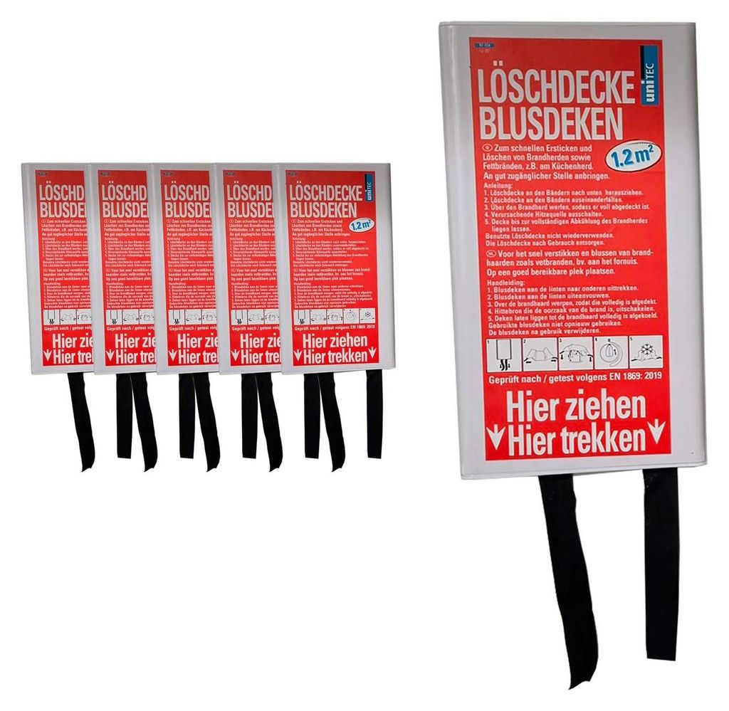 Feuerlöschdecke, Löschdecke, Feuerschutzdecke, Produktbild 