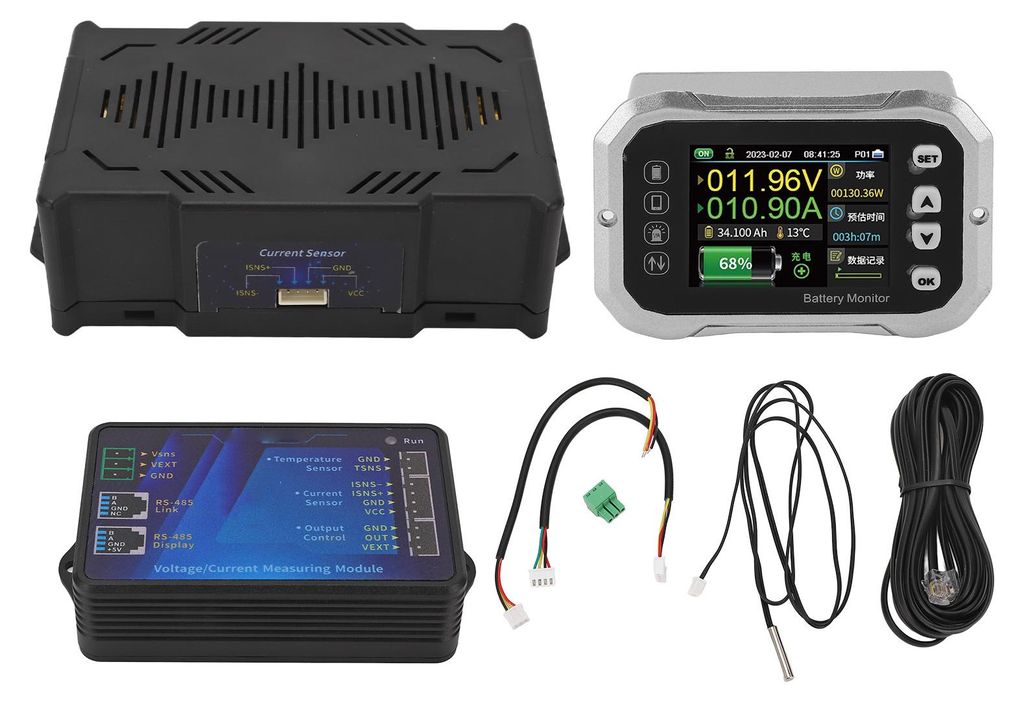 Smart Battery Monitor 600A RV-Autotester 2,4-Zoll-LED-Anzeige für Wartung