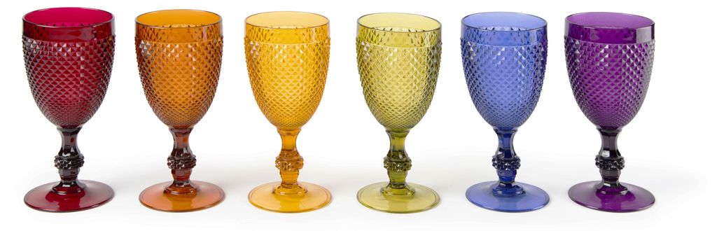 Excelsa set di 6 bicchieri Diamond plastic 39 cl colorati Immagine del prodotto 