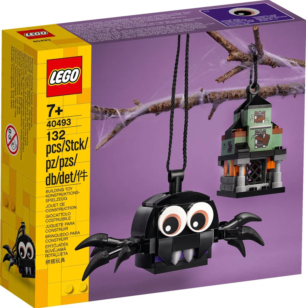 Kit DIY Halloween LEGO 40493 - Créez votre Déco Maison Hantée et Araignée