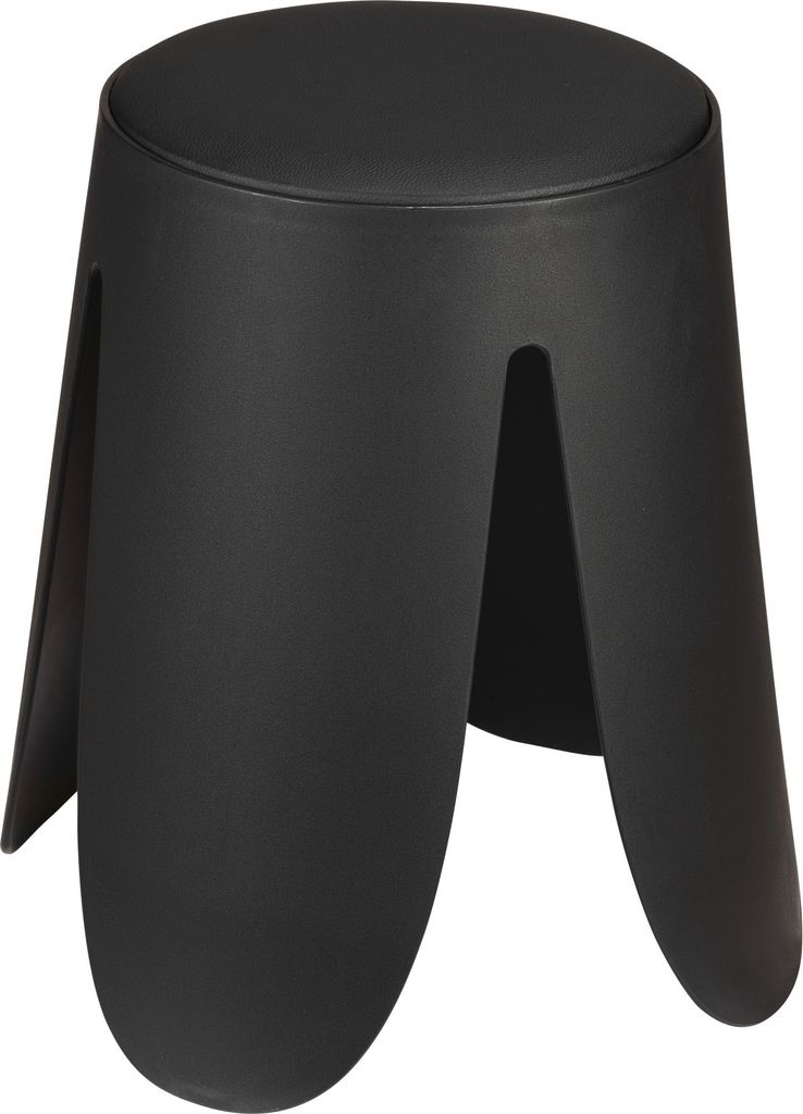 WENKO Badhocker Mod. Comiso Schwarz matt, belastbar bis 180 Produktbild 