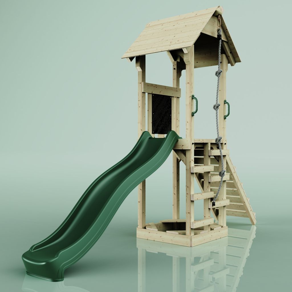 OutdoorToys Spielturm Lillehammer aus Holz in Grün