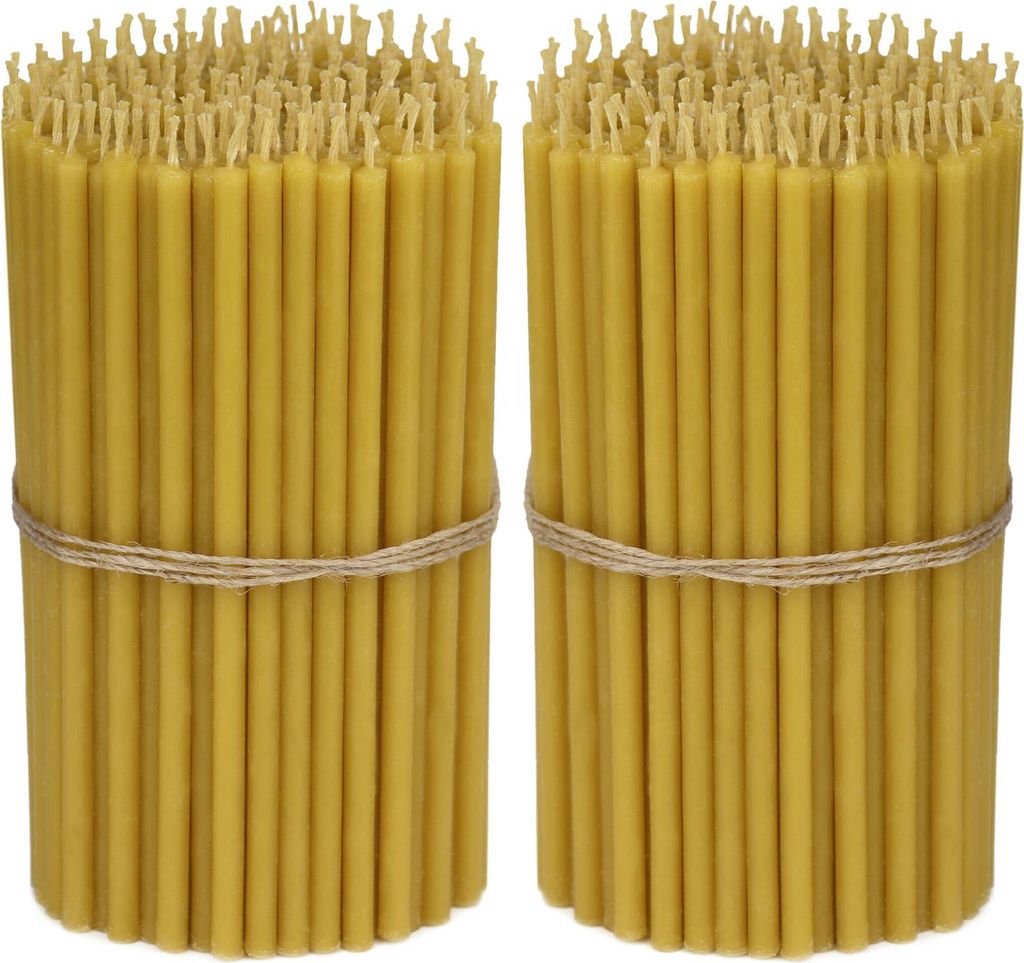 1550g Qualität Bienenwachs Dünne Kerzen Für Zuhause Kirche (ca. 400 St.) 36261