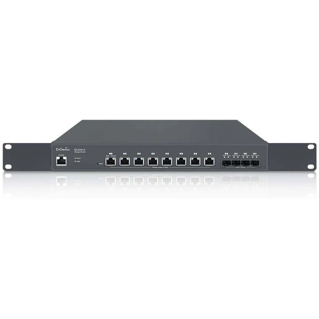 Switch Multi-Gigabit EnGenius ECS2512 avec ports 2.5GbE et SFP+ 10Gbps
