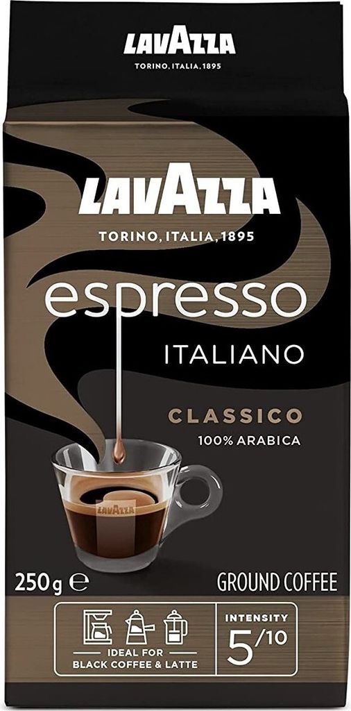 LAVAZZA Caffè ESPRESSO káva, mletá silná zrna arabiky 250,0 Obrázek produktu 