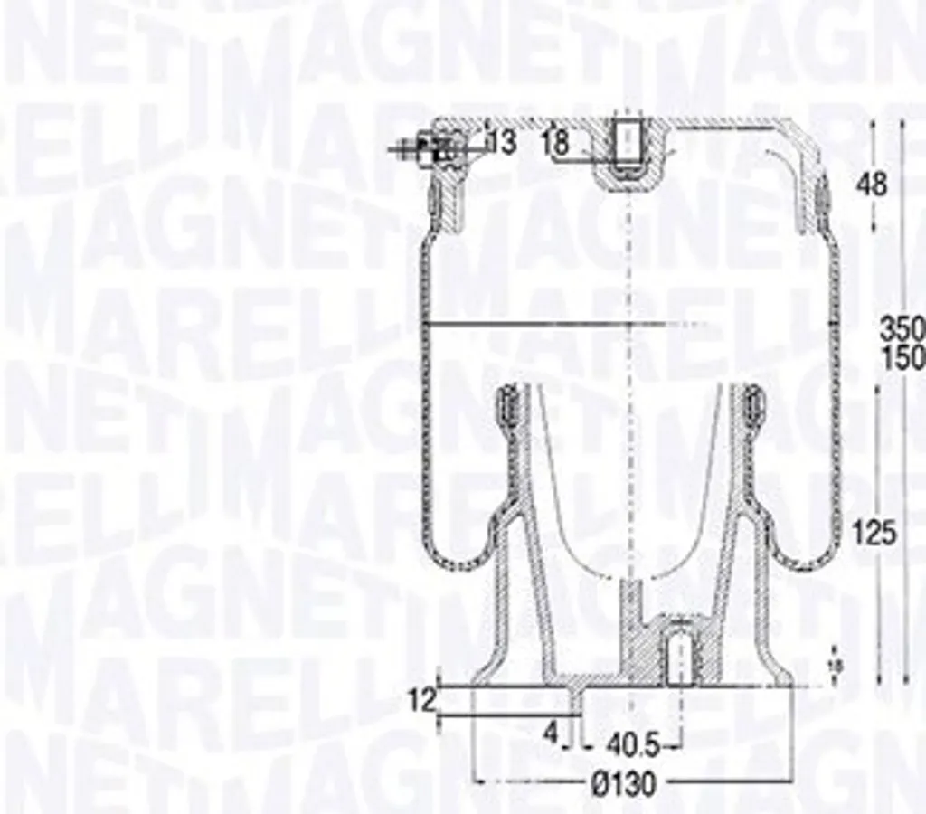 Soufflet de ressort contre les fuites de suspension pneumatique