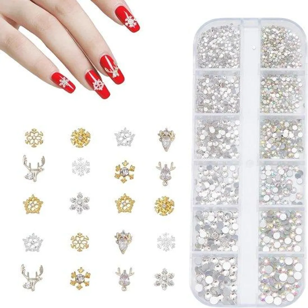 Accessoires Nail Art de Luxe : Décorations Ongles Bougies et Flocons