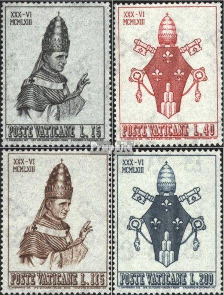 Briefmarken Vatikanstadt 1963 Mi 432-435 (kompl.Ausg.) Produktbild 