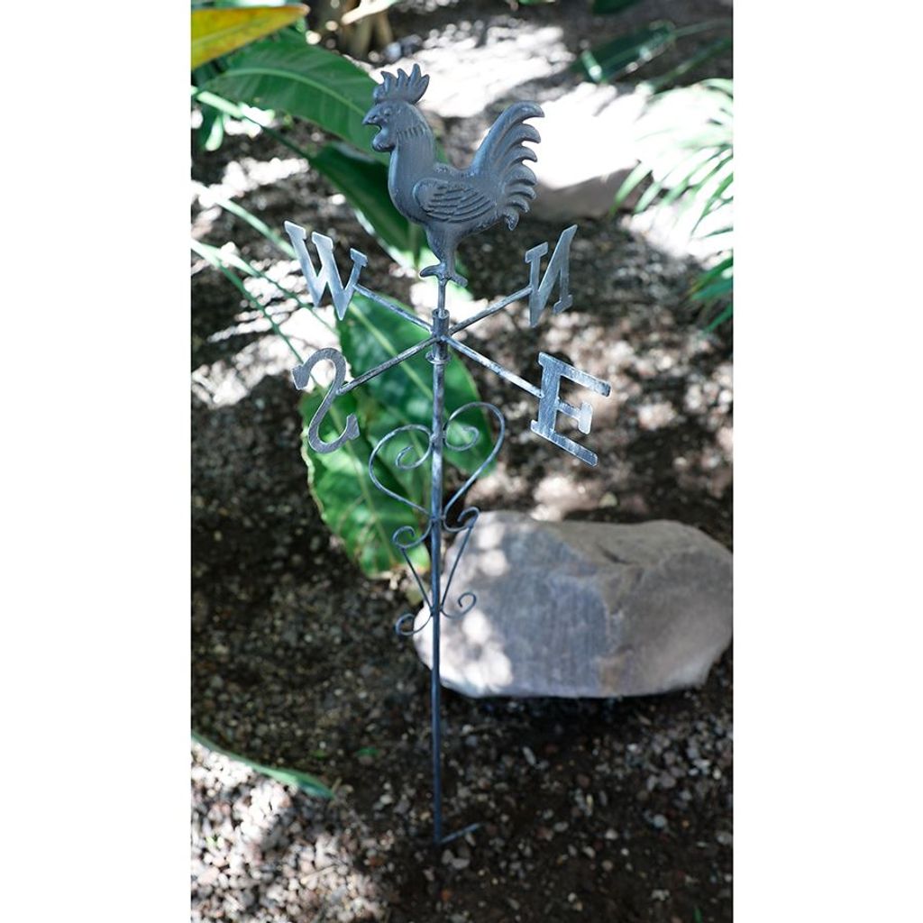 Vögel mit Mütze Metall Shabby Gartenstecker für Blumenbeet