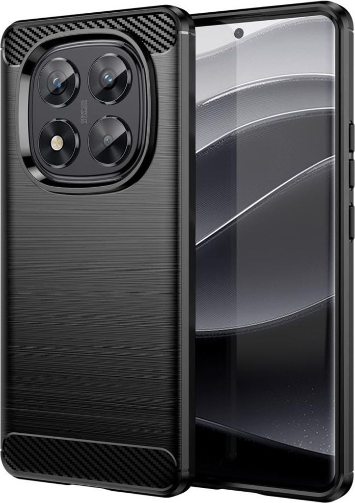 Xiaomi Redmi Note 14 Pro 5G / Poco X7 Hülle - Coverup Armor Brushed TPU Back Cover - Schwarz