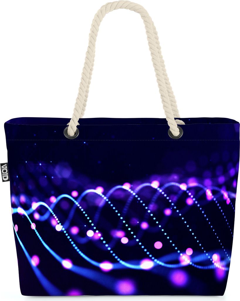 VOID Digital Strandtasche Shopper 58x38x16cm 23L XXL Einkaufstasche Tasche Reisetasche Beach Bag