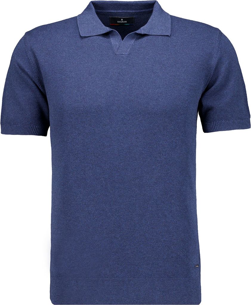 Ragman Strick-Pullover Kurzarm, Resortkragen