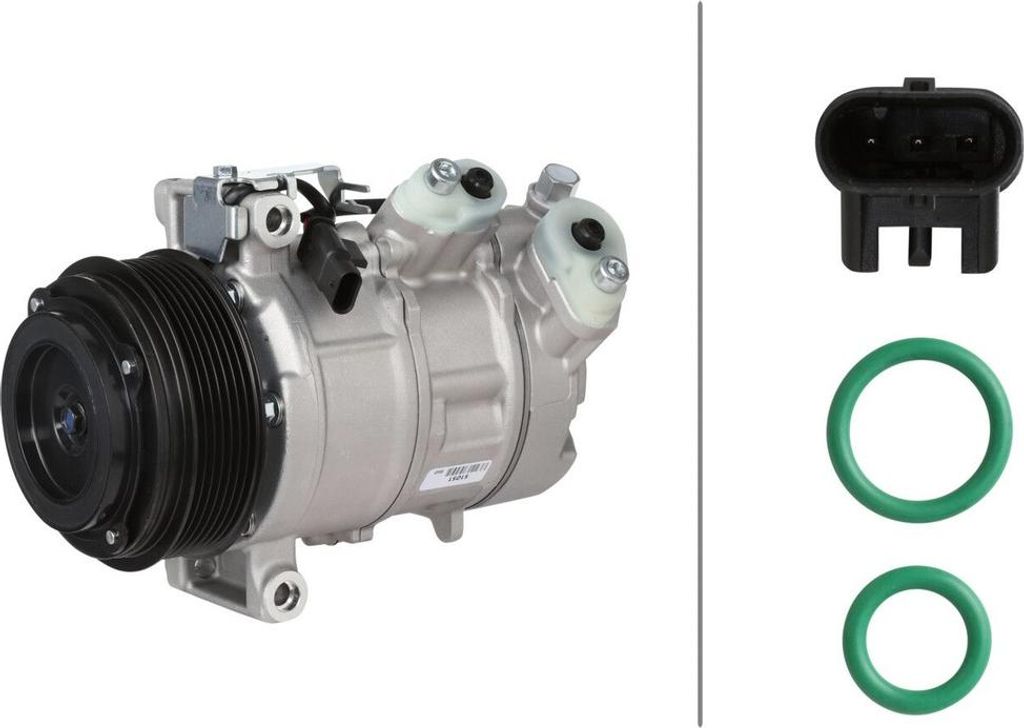 Klimakompressor 12 V Ø 110 mm HELLA für u.a. MERCEDES-BENZ C-KLASSE