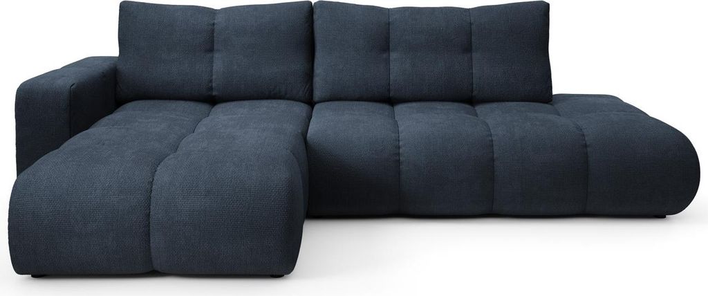 Schlafsofa mit Stauraum TRURO 1 - blau, linke Ecke