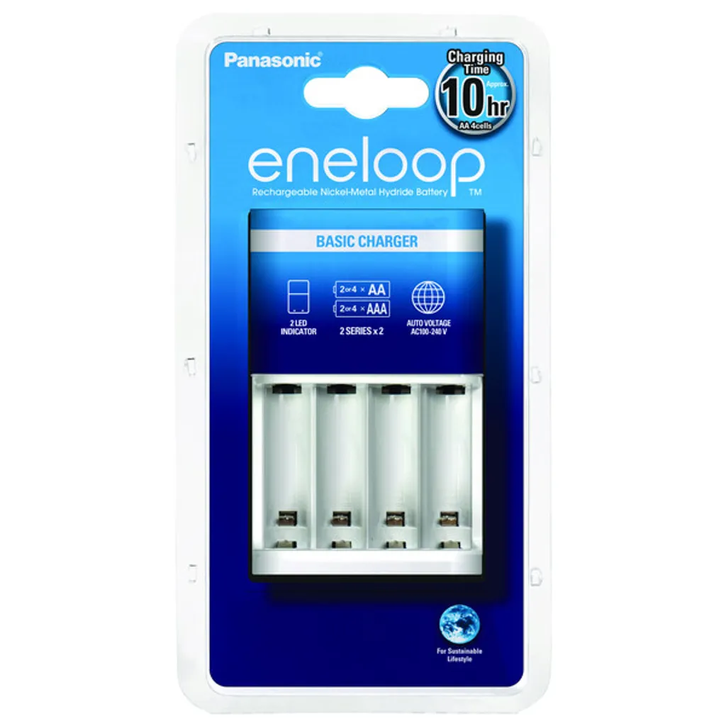 Panasonic Eneloop Basic Charger : Chargeur intelligent AA/AAA (sans piles) - 3
