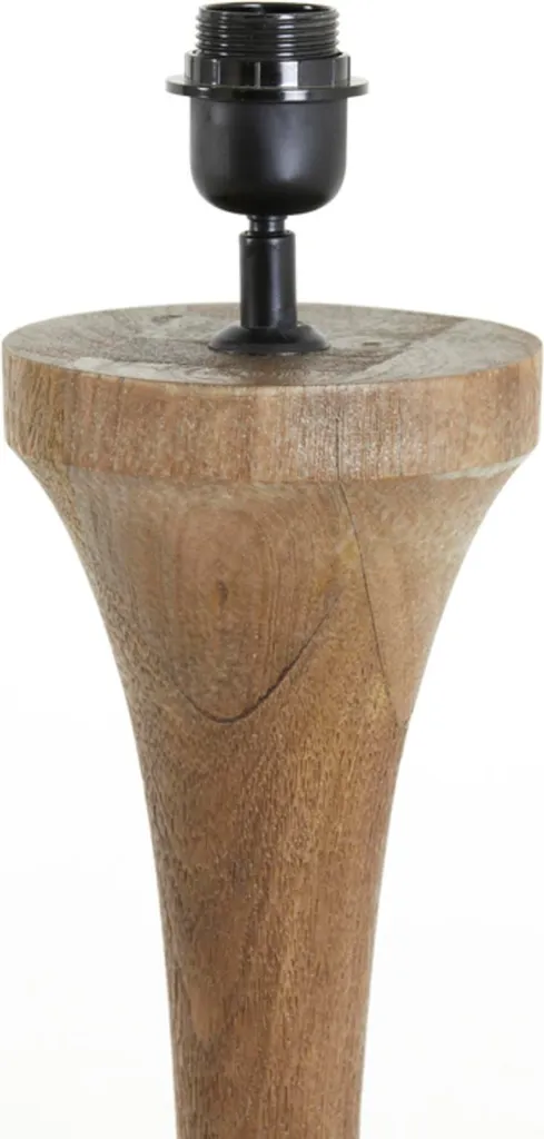 Lampadaire bois marron Nicolo E27 - Solution éclairage doux et naturel