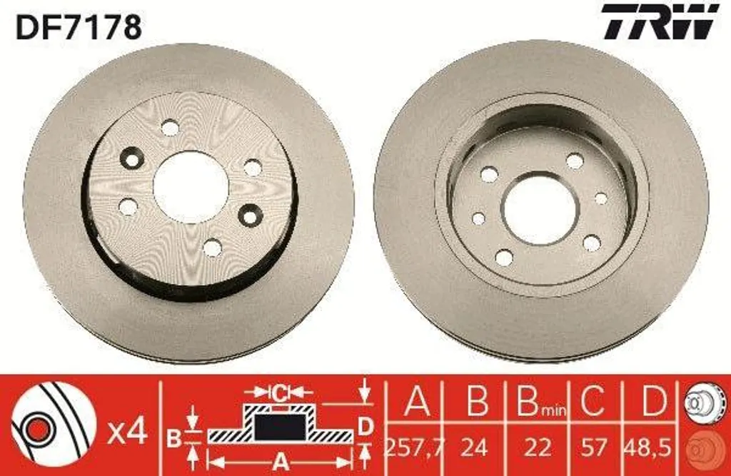 Disque de frein de rechange haute qualité pour Kia Sephia et Cerato