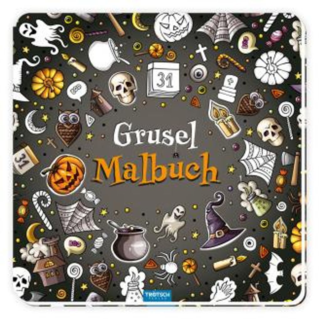 Gruselmalbuch mit Stickern Produktbild 