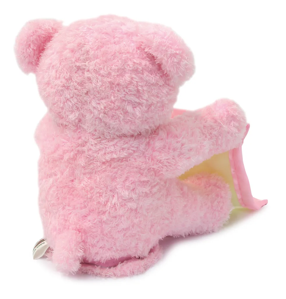 Doudou Interactif Rose Jamara Mr. Babble Bear - Cadeau Éveil Bébé - 12