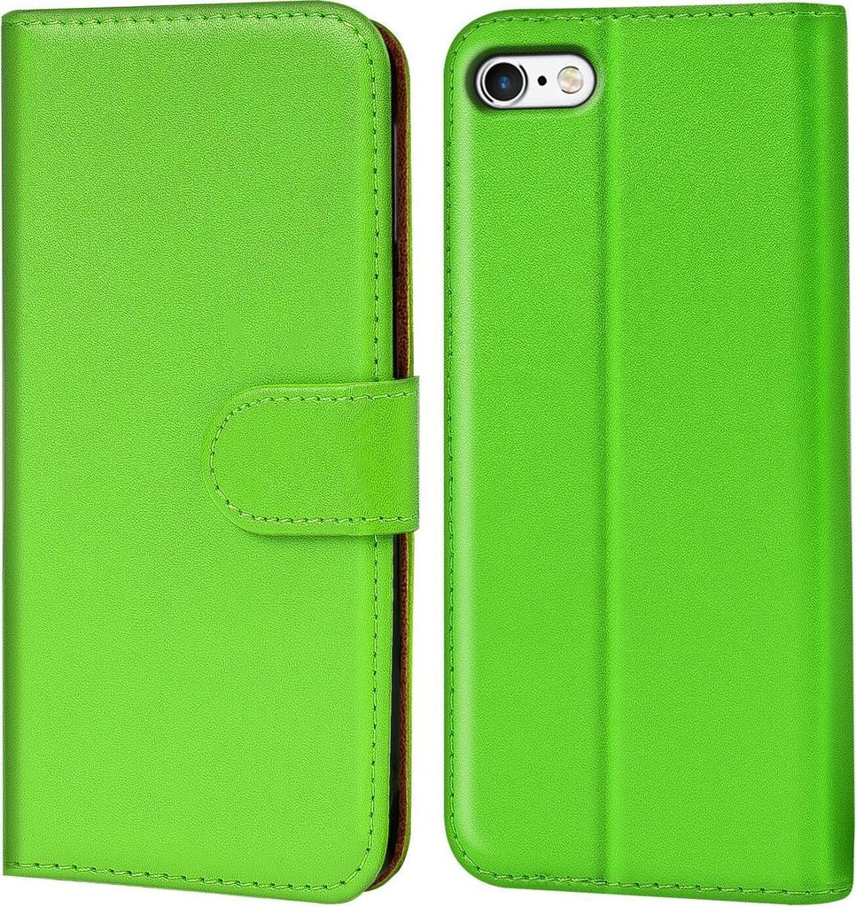 Conie Klapp Tasche für iPhone 6 / 6S Kartenfach Rundumschutz Hülle in Grün