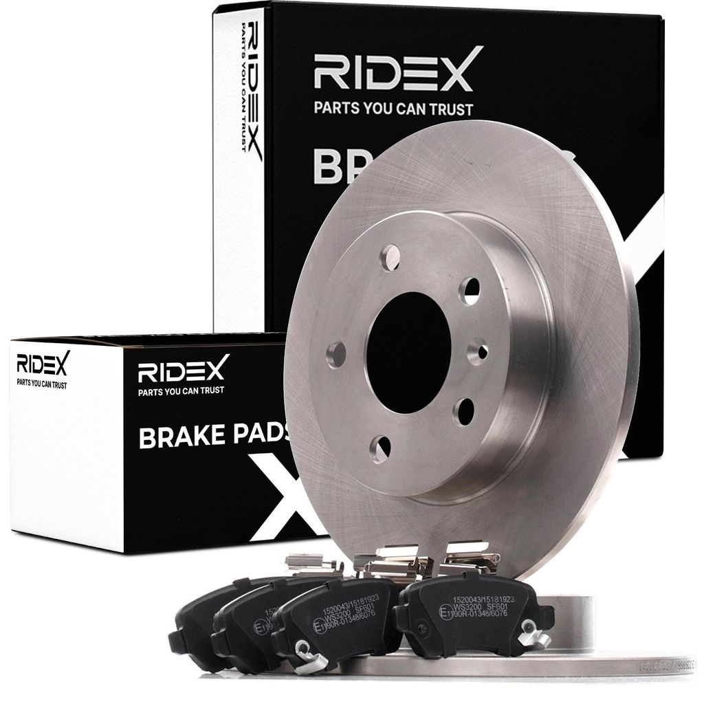 RIDEX Bremsenset Hinten Bremsscheiben Beläge Satz für OPEL ZAFIRA B (A05) 264mm