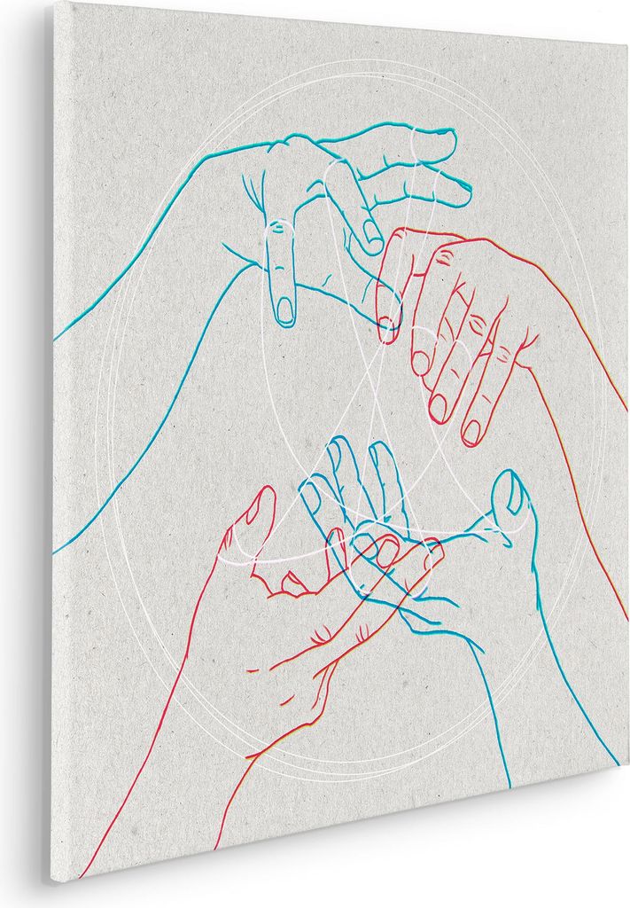 Keilrahmenbild - Glory Hands - Größe 60 x 60 cm