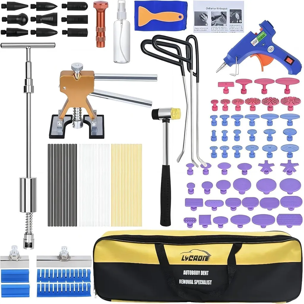Supprimer les bosses voiture sans peinture kit LYCAON 107 pcs efficace