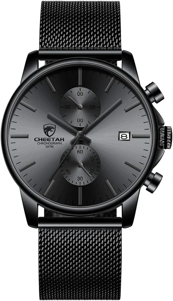 Orologio Business Uomo Sottile - Acciaio Inossidabile Cronografo