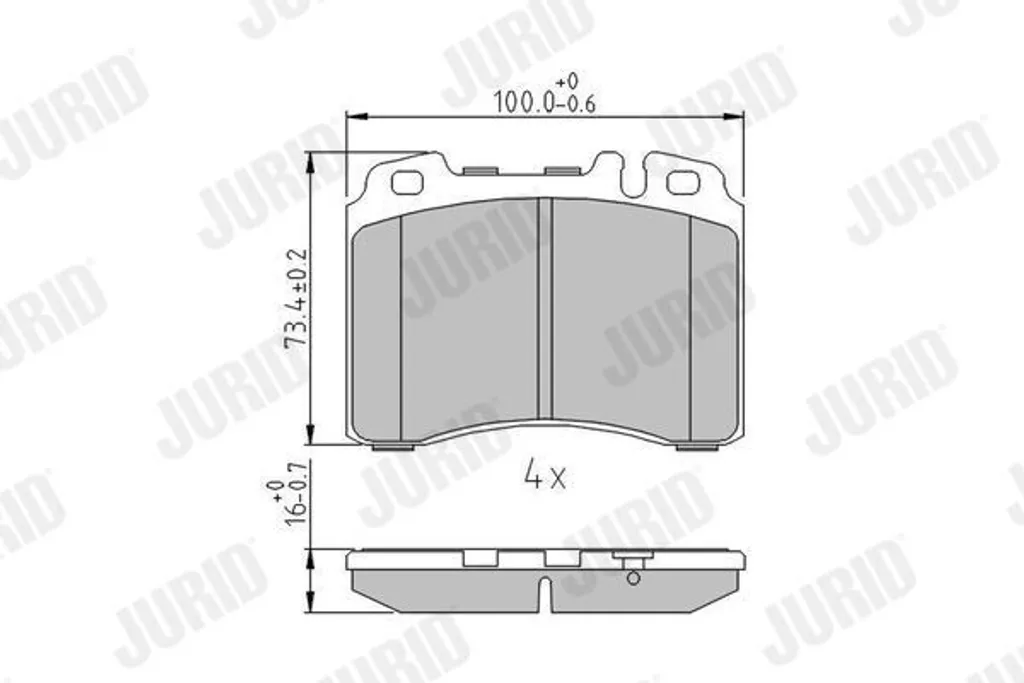 Plaquettes de frein avant JURID 571879J haute durabilité Mercedes W124