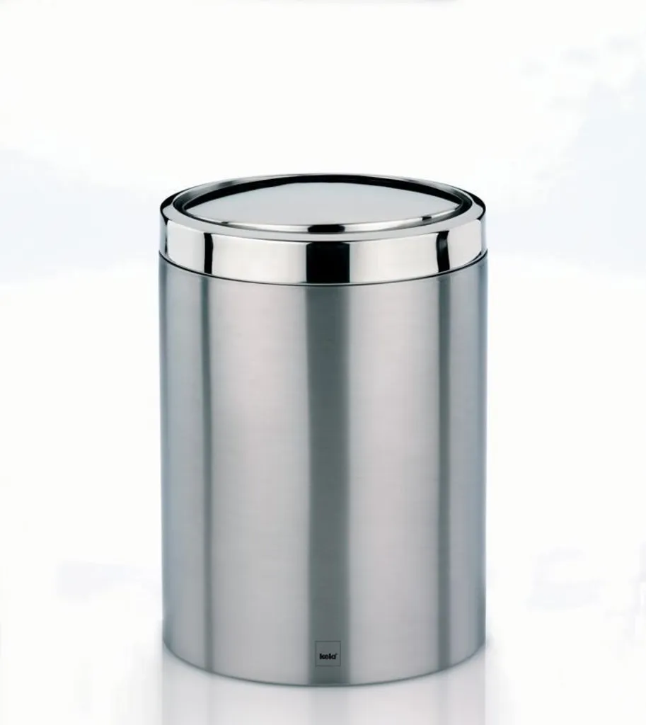 Seau à couvercle basculant Ari en inox 7 litres - Design compact Kela