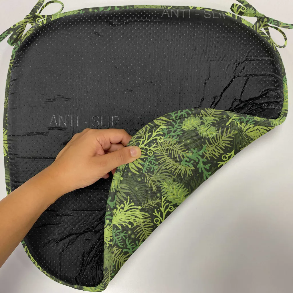 Coussin de Chaise Imperméable et Indestructible 40x40cm Vert Olive x4 - 2