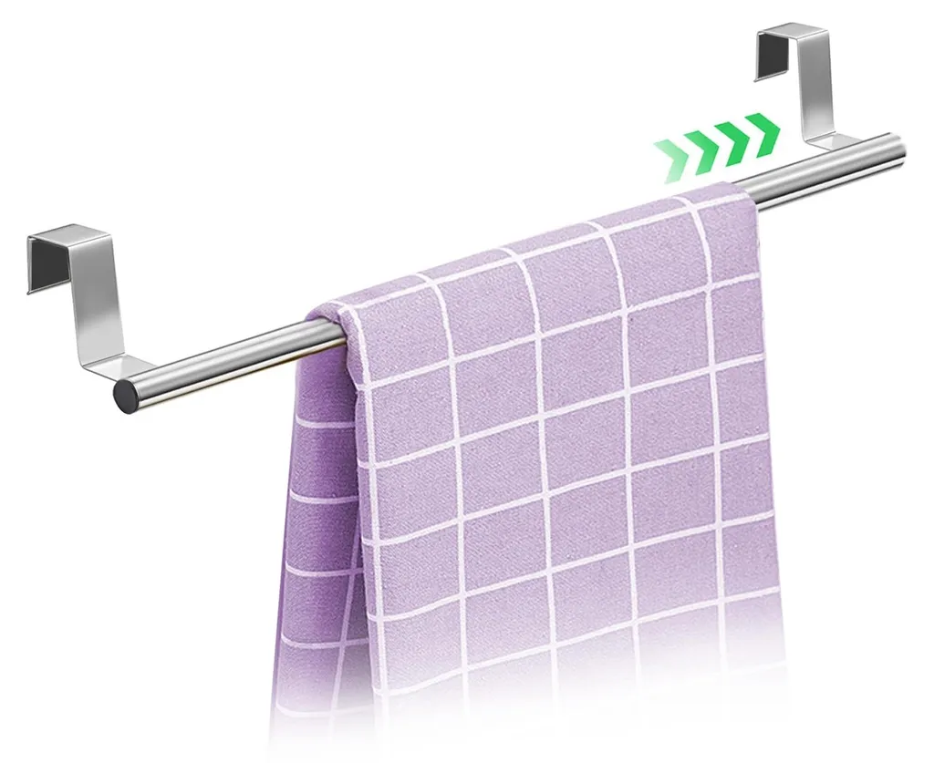 Barre de cuisine extensible 25-40 cm en inox pour suspendre vos tissus