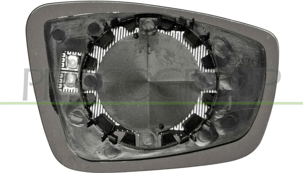 PRASCO VG2017504 Verre de Rétroviseur Gauche OE 6RU857521A pour VW UP