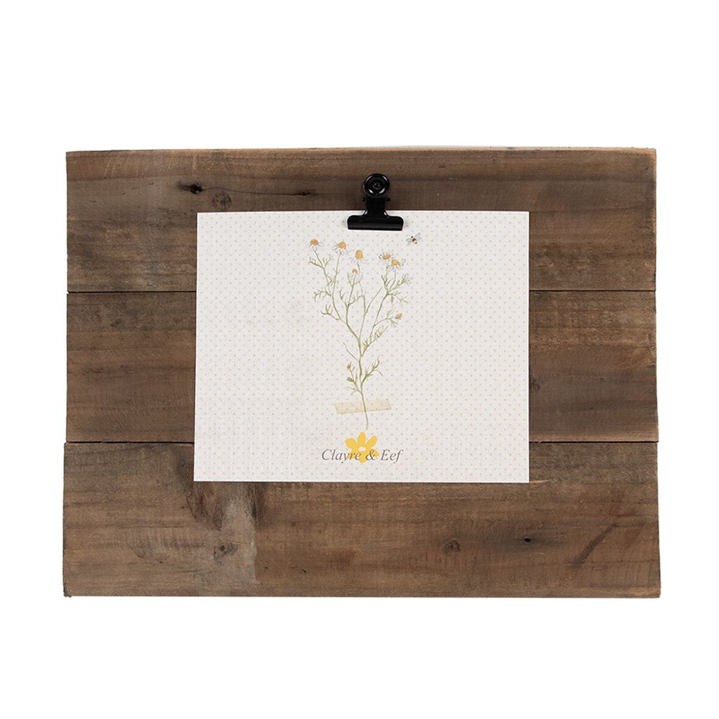 Clayre & Eef Cadre photo 32x3x25 cm brun bois Image du produit 