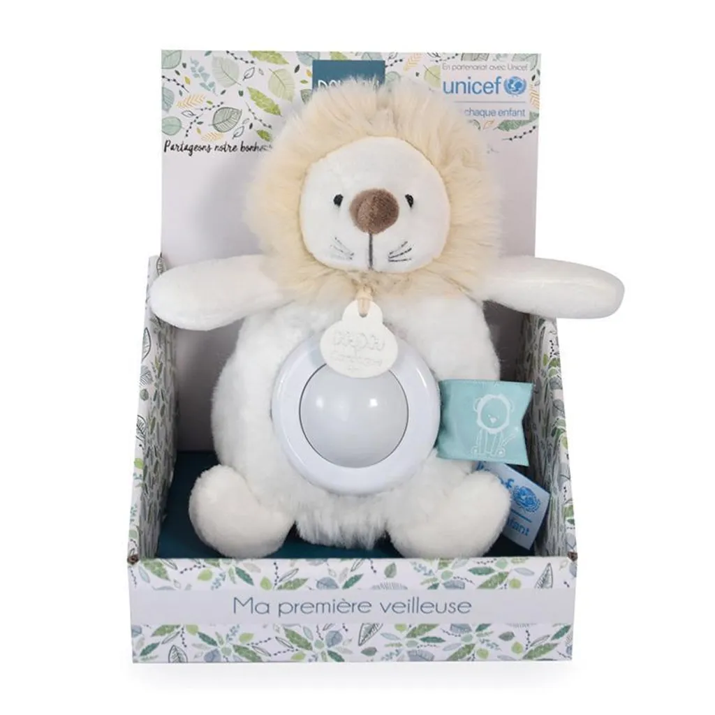 Veilleuse Lion UNICEF - Lampe de Nuit LED en Silicone Souple pour Enfant